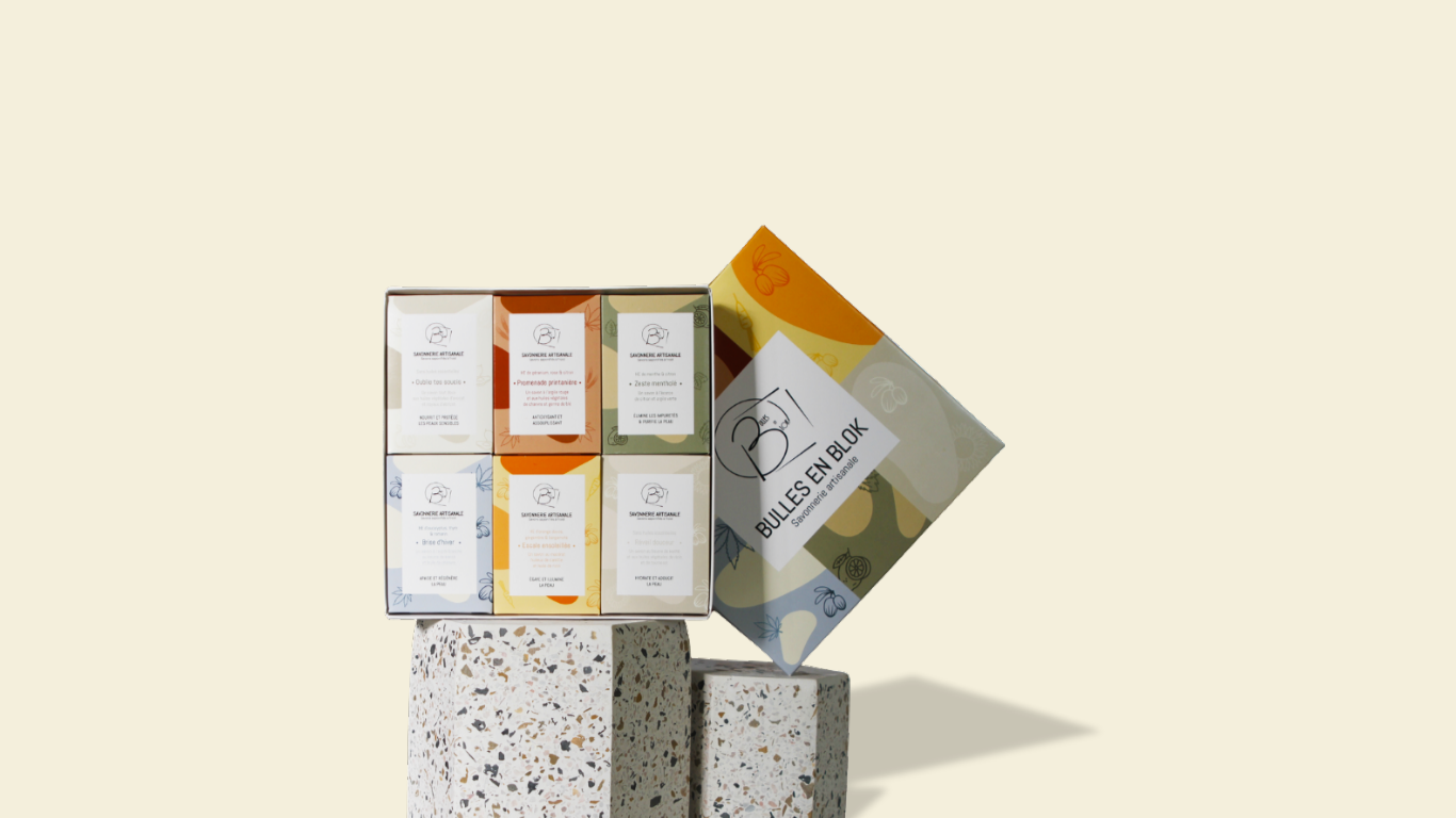 Savonnerie artisanale Bulles en Blok lance son coffret de six Savons solides